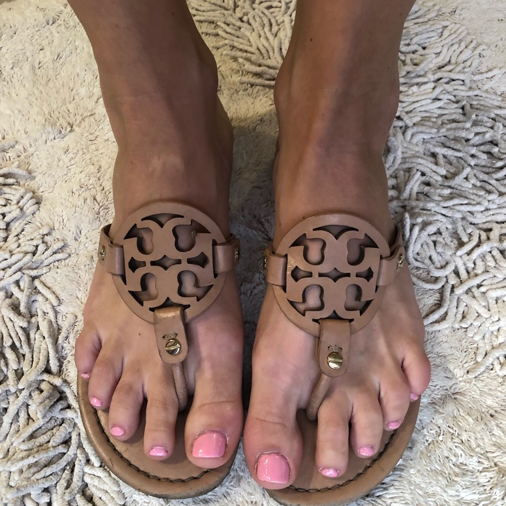 Tory Burch makeup Miller sandals